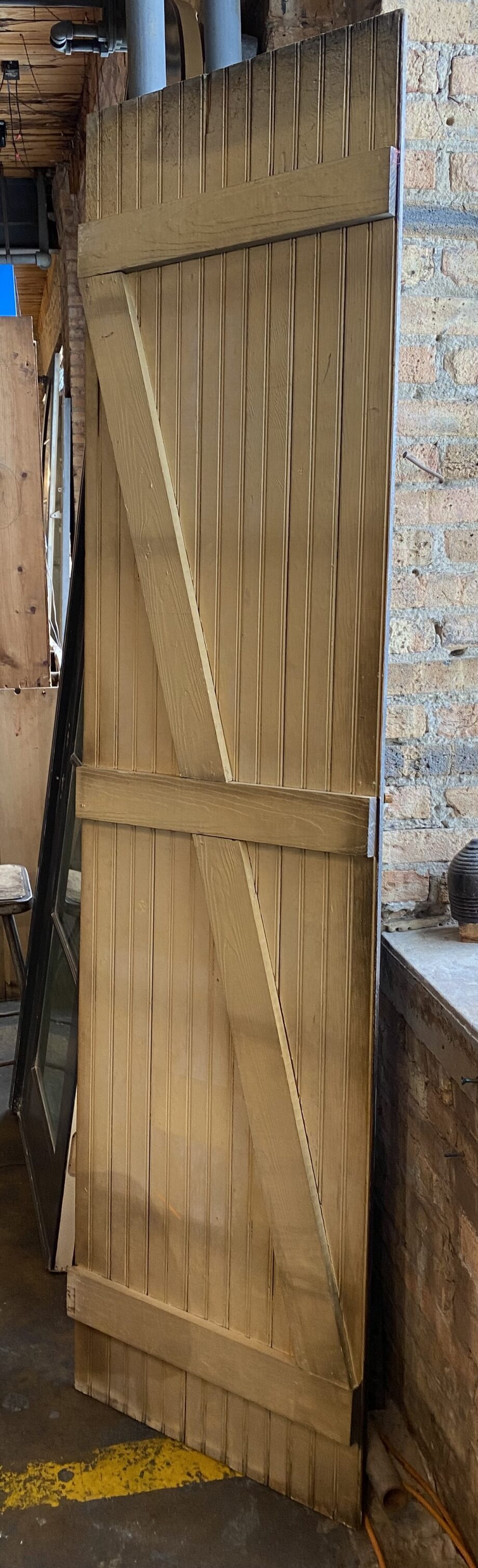 Narrow Wood Barn Door