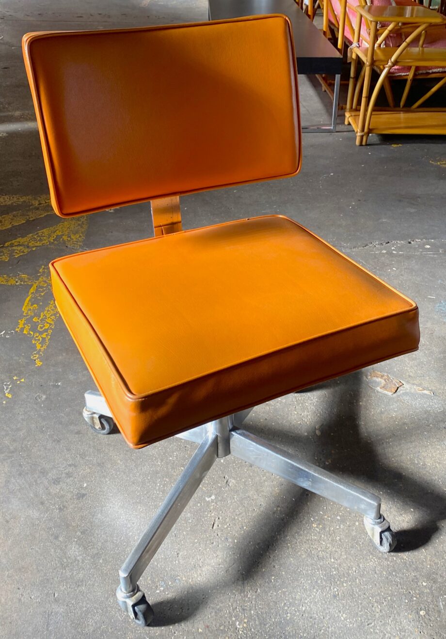 Orange Swivel Tanker Chair by Corey Jamestown