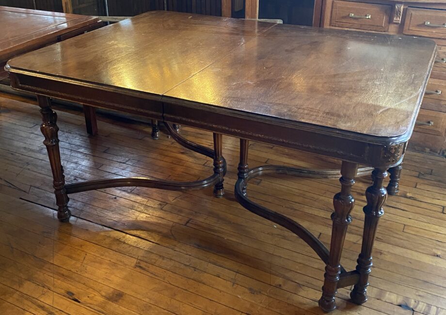 Braided Wood Embossed Dining Table