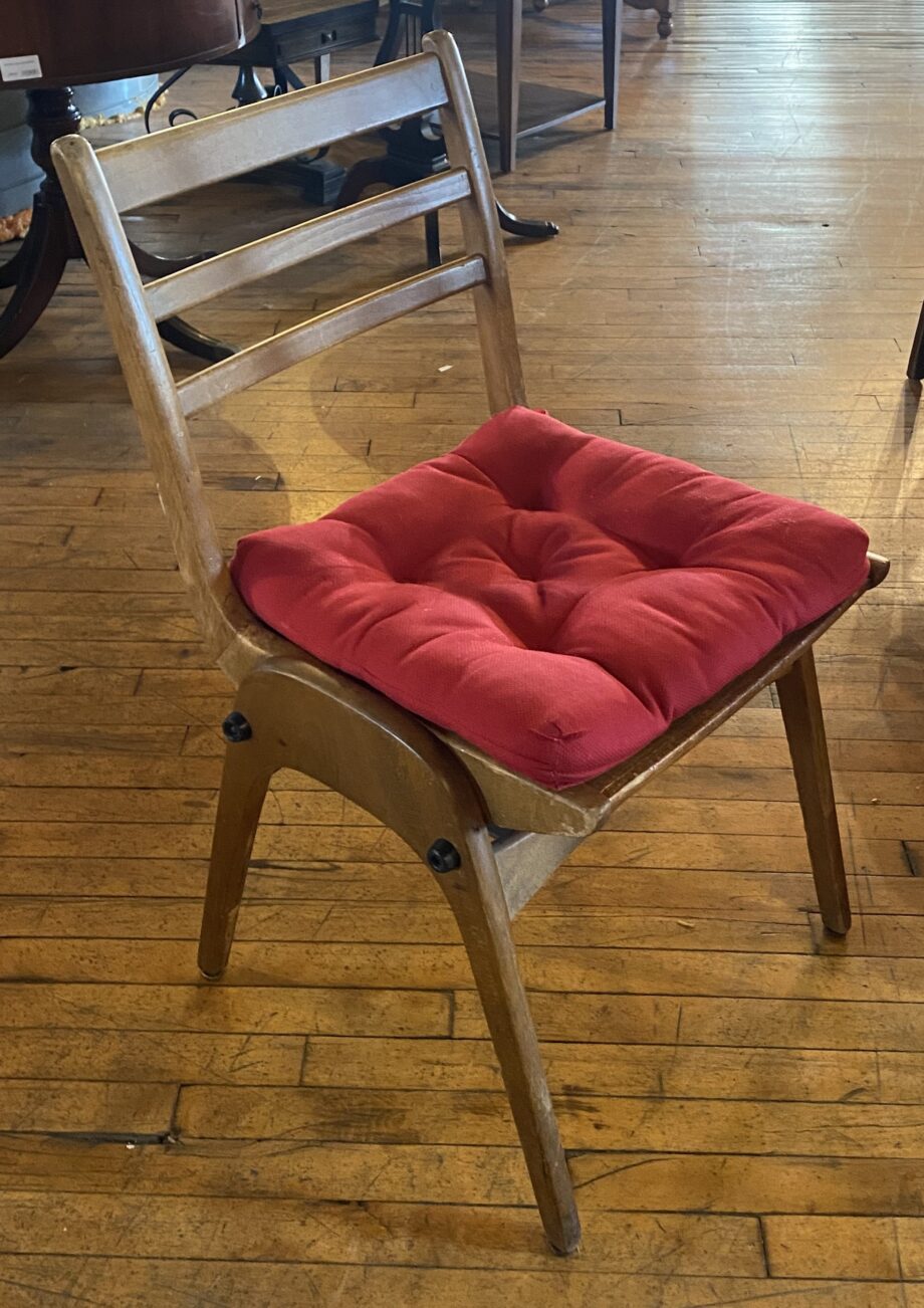 United Evanston Church Chairs w Red Cushion