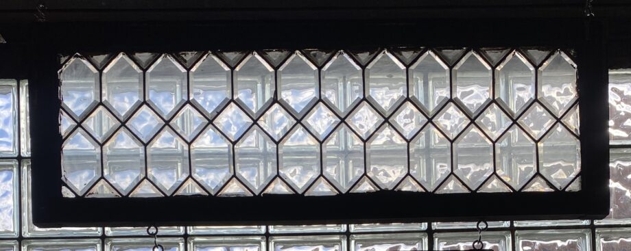 Picket Leaded Glass Transom Window