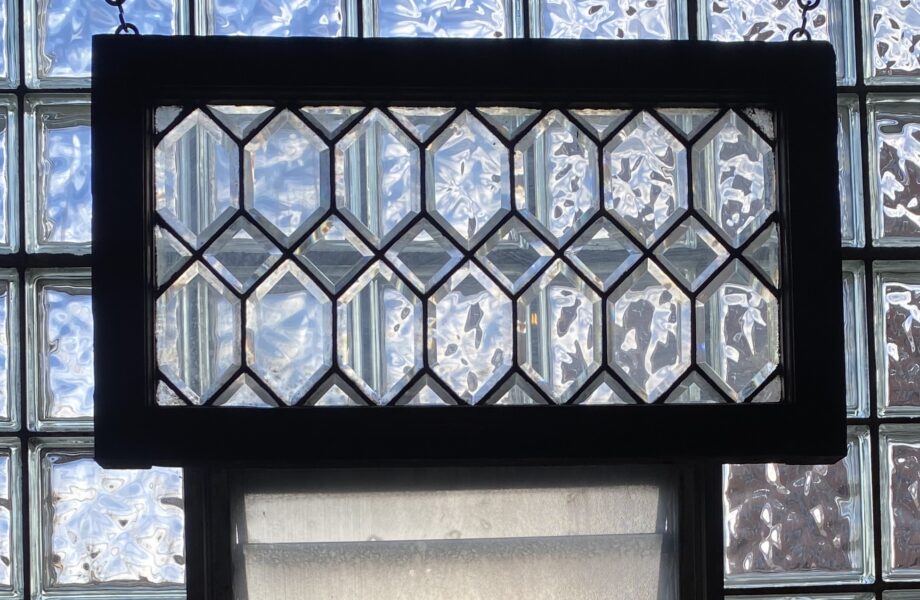 Short Picket Leaded Glass Window