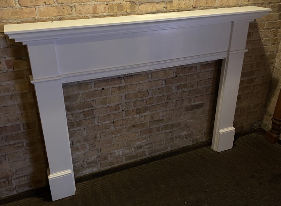 Small White Half Mantel