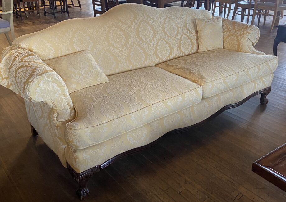 Yellow Brocade Couch