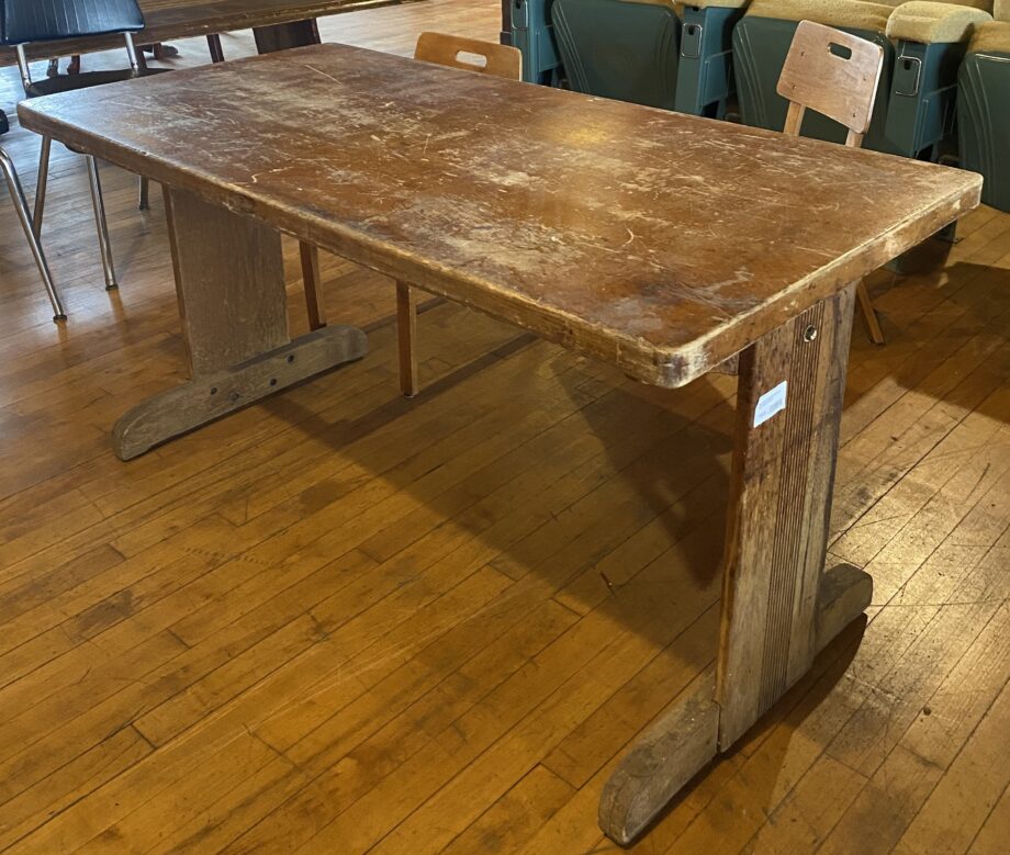 Short Wood Children's Table w T Legs