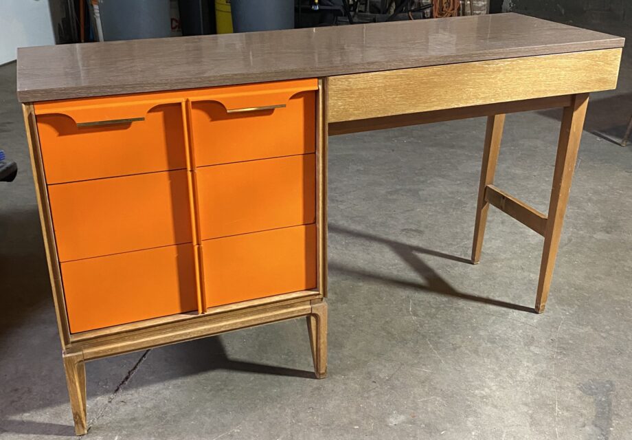 MCM Basic Witz Desk w Orange Drawers