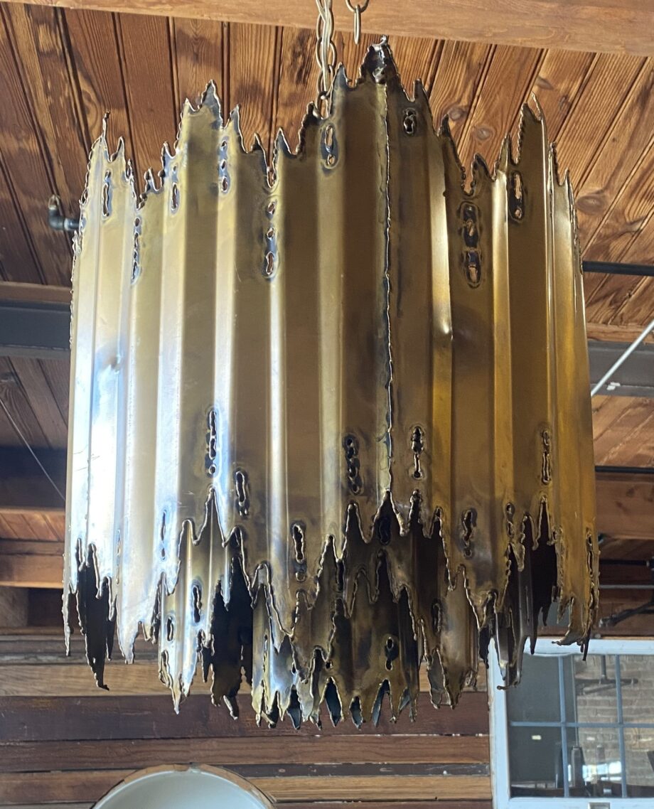 6 Light 3 Layered Dripping Bronze Chandelier