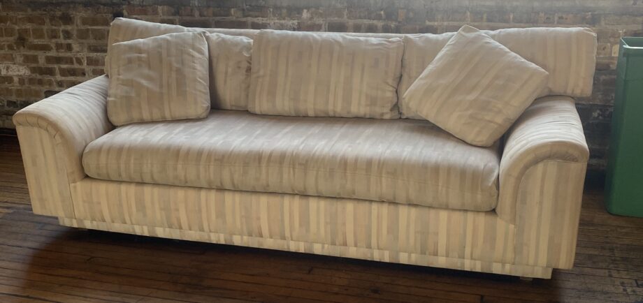 Light Pastel Striped Drexel Couch