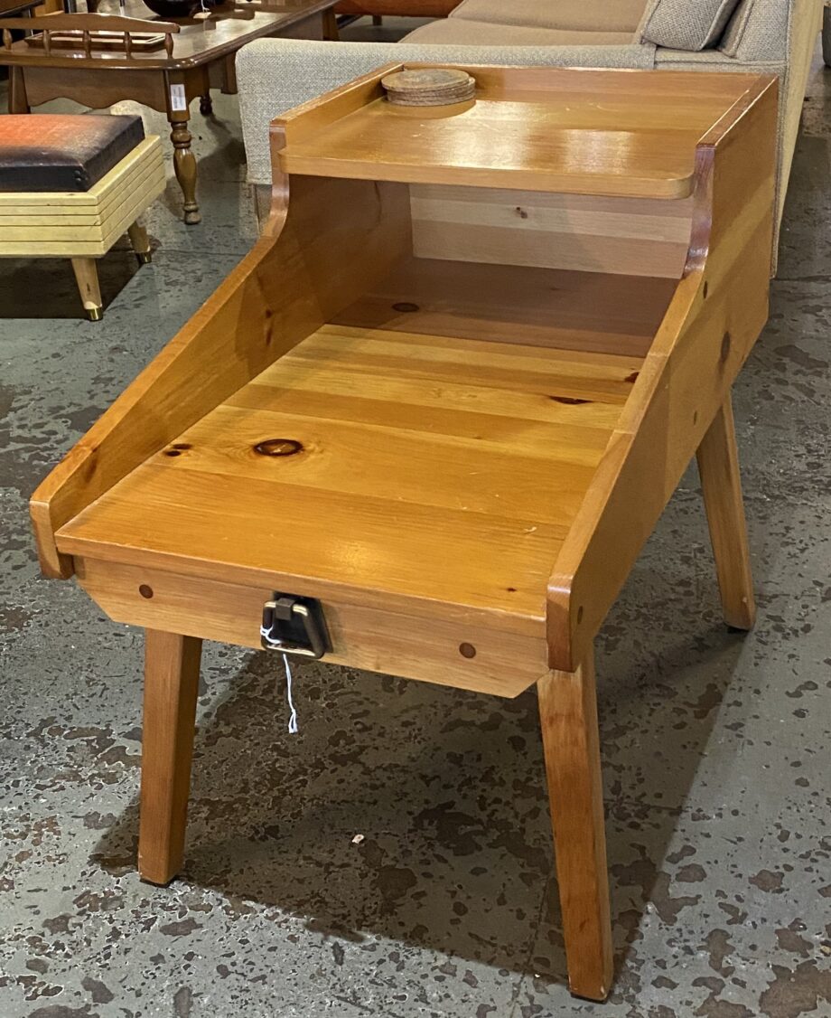 Habitant Knotty Pine End Table w One Drawer