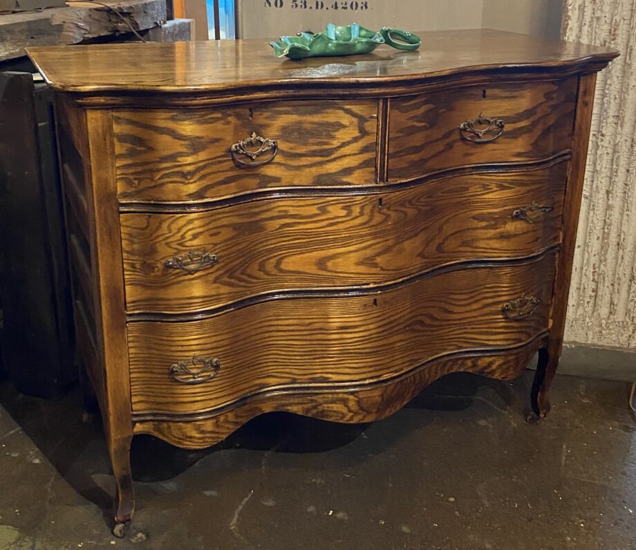 Tigers Eye Wavy 4 Drawer Dresser