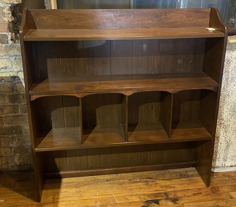 Wood Shelving Unit w Cubby Storage