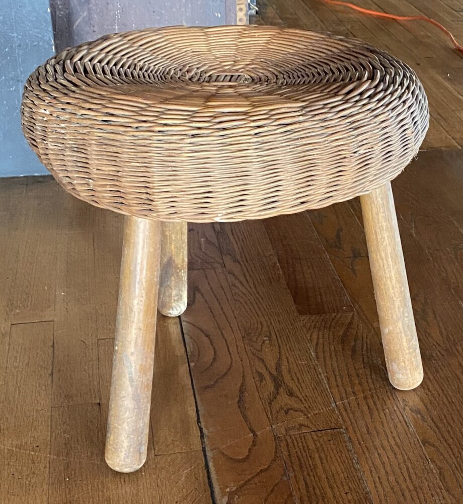 Round Wicker Side Table