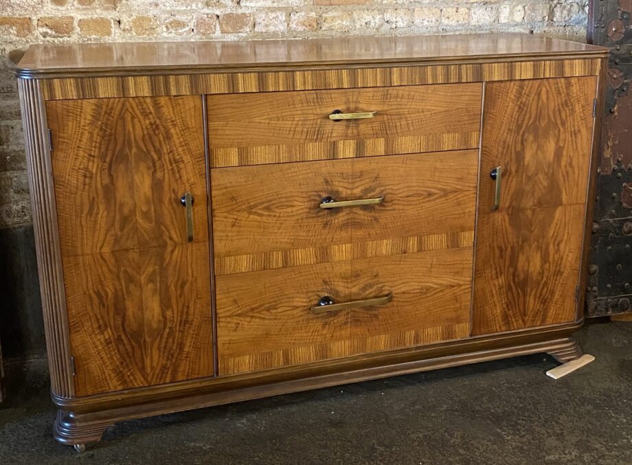 Art Deco Style Buffet w 3 Drawers and 2 Doors