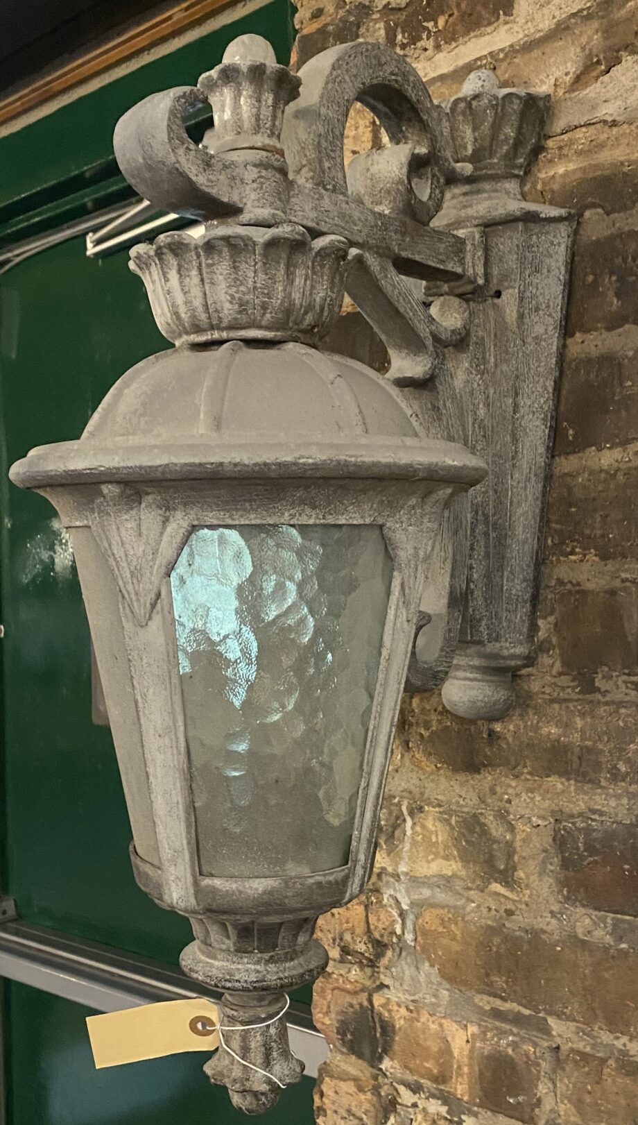 Grey Outdoor Lantern Sconce