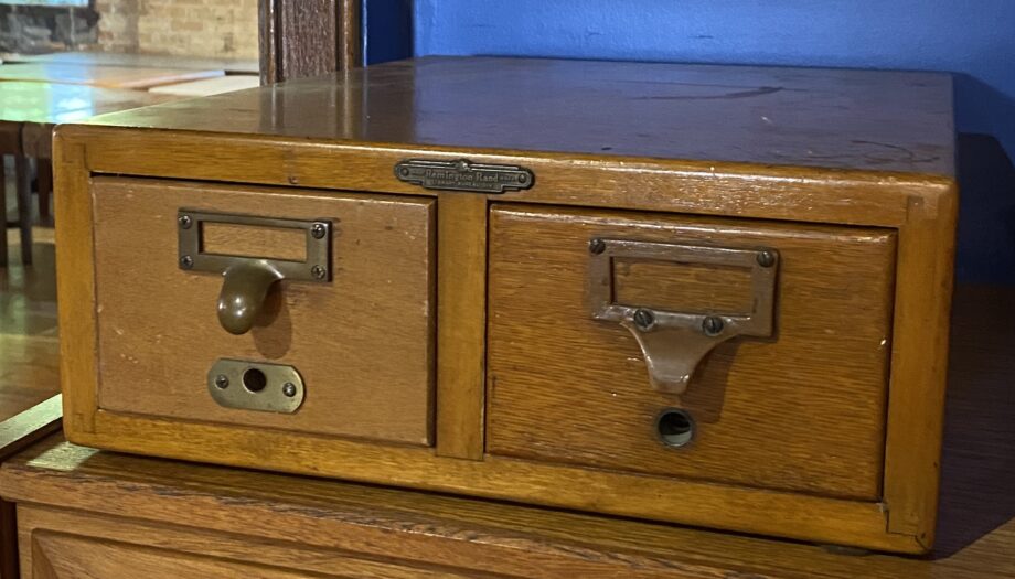 2 Drawer Card Catalogue