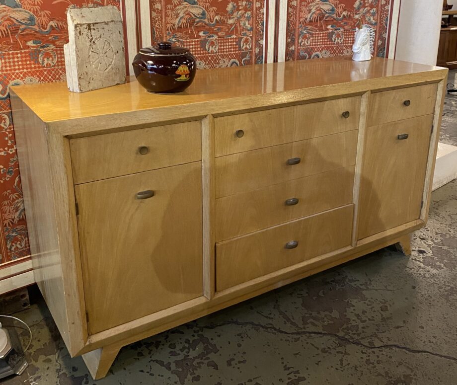 6 Drawer 2 Door Blonde Sideboard Dresser