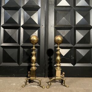 Vintage Brass Andirons