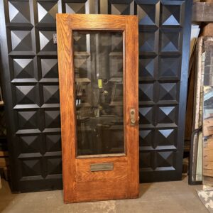 Oak Full Glass Exterior Door