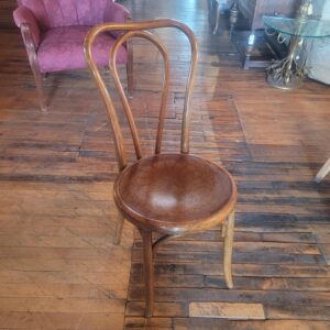 Antique Fischel Bentwood Pressed Floral Bistro Chair