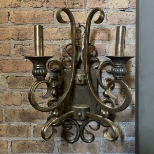 PAIR Scroll 2 Bulb Sconce