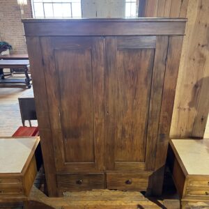 Primitive 2 Door 2 Drawer Blonde Armoire