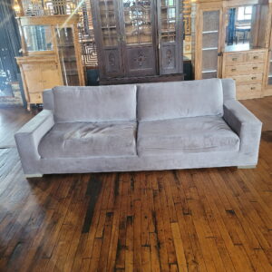 Restoration Hardware Silver Sofa