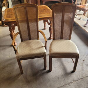 High Back Cane Dining Chair