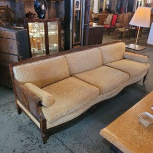 Gold Velvet Brocade w/Cane Siding