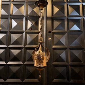 3 Light Brass & Bronze Painted Ship Light