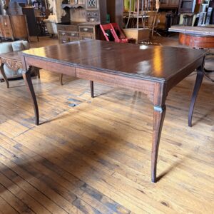 Art Deco Mahogany Dining Table w 2 Leaves