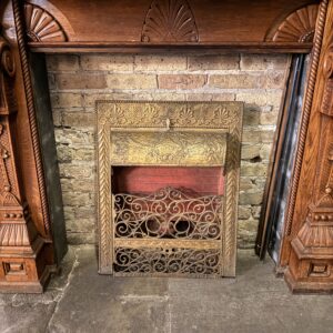 1889 Cast Iron Fireplace Insert