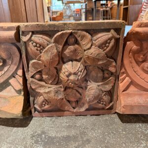Square Floral Terra Cotta