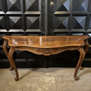 Mahogany Carved Console Entry Table