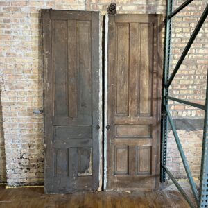 PAIR 5 Panel Pocket Door with Pegs