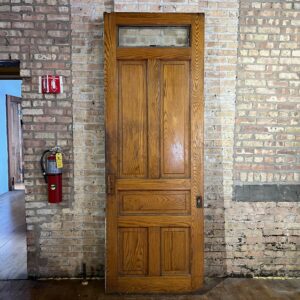 6 Panel Pocket Door w Glass Top