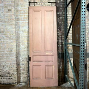 Pink 5 Panel Pocket Door