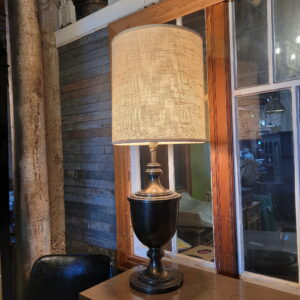 Brass Urn Table Lamp w/Shade