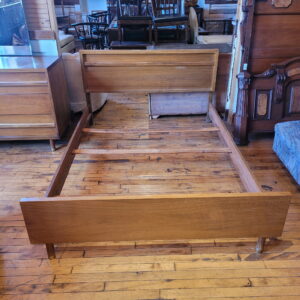 MCM Bed Frame w/Horizontal Gold Strip
