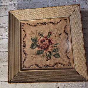 Single Rose Needle Point