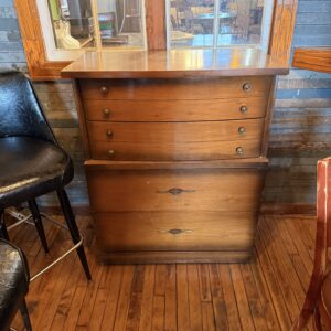 Vintage Highboy Dresser w Laminate Top