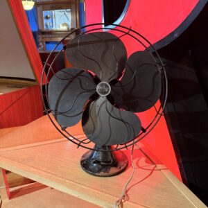 Emerson Motors Black Metal Table Fan