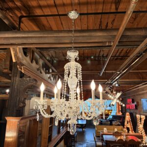 6 Bulb Crystal Chandelier