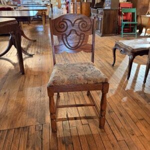 Antique Carved Oak Dining Chair