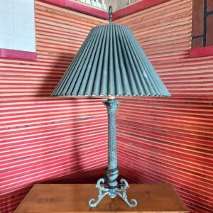 Green Patina Column Lamp