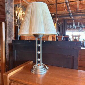 Chrome Table Lamp w/Balls