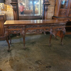 3 Drawer Victorian Carved Buffet