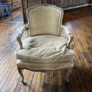 French Provincial Style Ivory Arm Chair