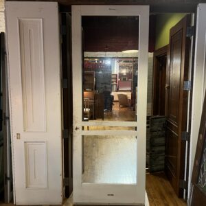 White Storm Screen Doors w Glass