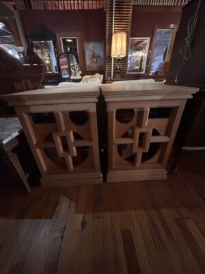 Unfinished Vintage Oak Speaker Cabinet