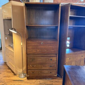 Oak Drexel Modular Cabinet w Desk & 3 Drawers